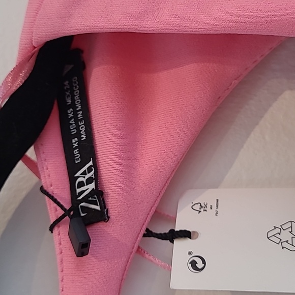 Zara pink draped dress ❗️See note - Picture 7 of 10